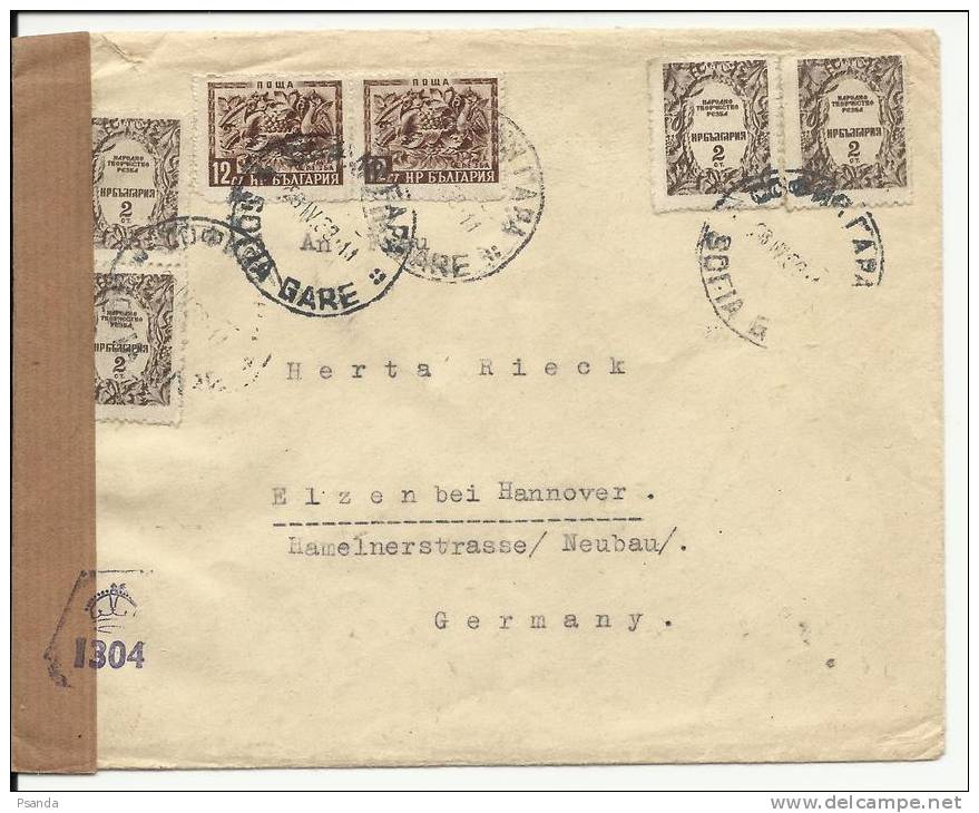 1932 Bulgaria Registered Letter,stamps With No Evidence ????? - Lettres & Documents