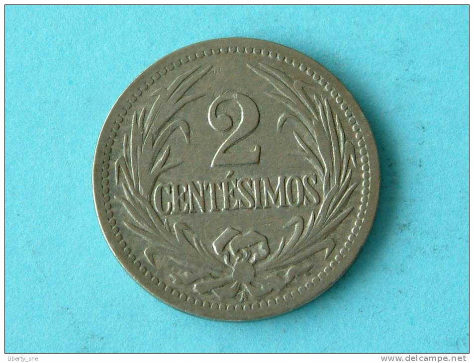 1901 - 2 CENTESIMOS / KM 20 ( For Grade, Please See Photo ) !! - Uruguay