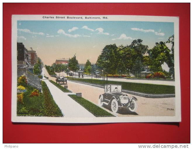 Maryland > Baltimore -- Charles Street Boulevard  Vintage Wb ---   ===  --- Ref 259 - Baltimore