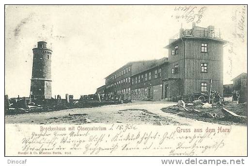 Gruss Aus Dem HARZ, Ilsenburg, Brockenhaus Mit Observatorium, 1902 Gel. - Ilsenburg