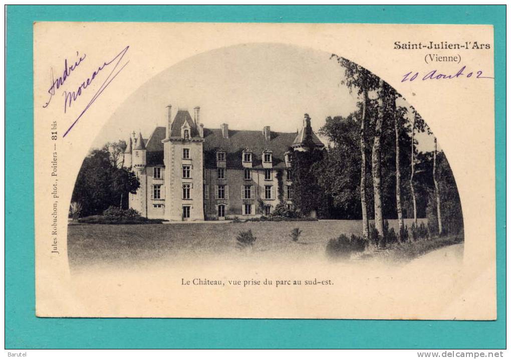 SAINT JULIEN L'ARS - Le Château, Vue Prise Du Parc Au Sud-Est - Saint Julien L'Ars