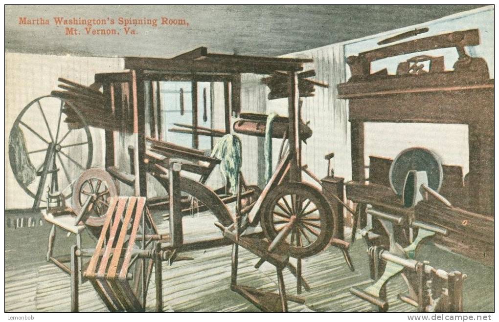 USA – United States – Martha Washington's Spinning Room, Mt. Vernon, VA, Early 1900s Unused Postcard [P5786] - Other & Unclassified