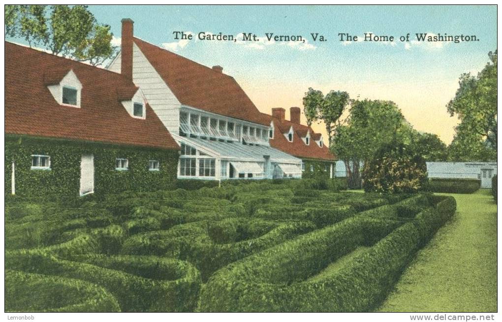 USA – United States – The Garden. Mt Vernon, VA, The Home Of Washington, Early 1900s Unused Postcard [P5787] - Other & Unclassified