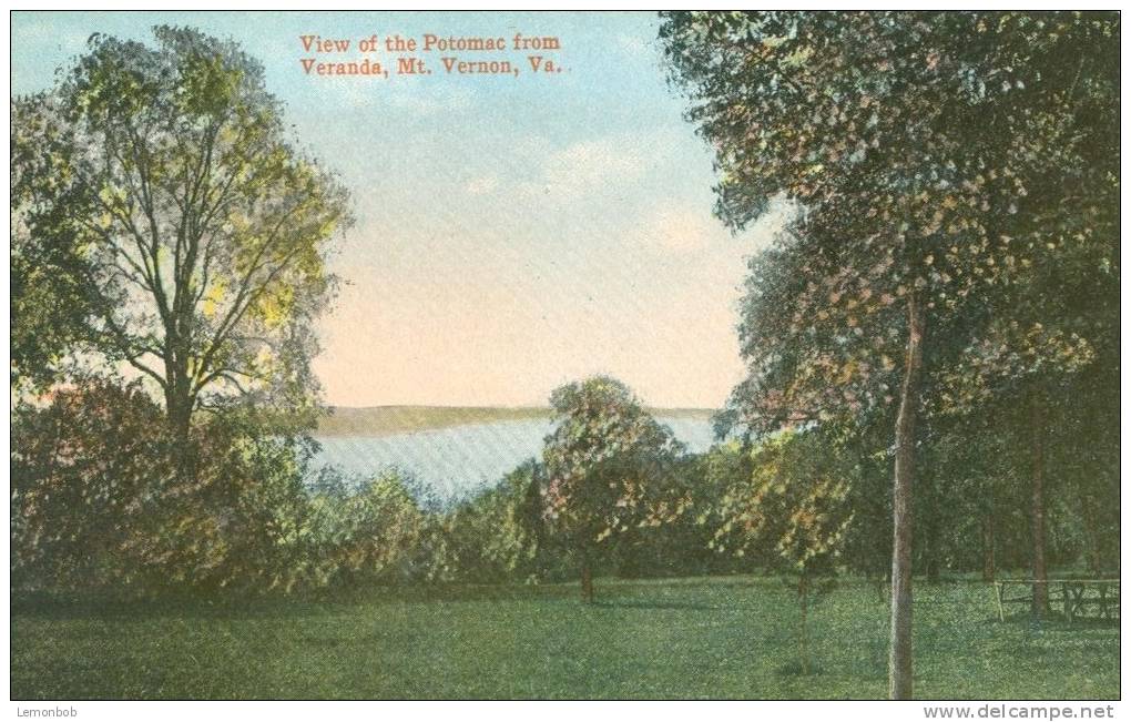 USA – United States – View Of The Potomac From Veranda, Mt. Vermont, VA, Early 1900s Unused Postcard [P5791] - Other & Unclassified