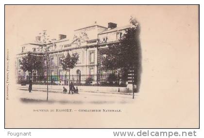 BELGIQUE:HASSELT.(Limbour G)~1900 : Souvenir De Hasselt:Gendarmerie Nationale.Non écrite.Parfait état. - Hasselt