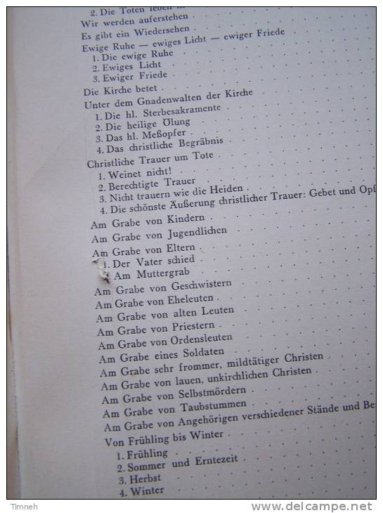 AM GRABE EIN HILFSBUCH FÜR GRABREDEN - ALPHONS MARIA RATHGEBER - 1950 ECHTER Verlag - Cristianismo