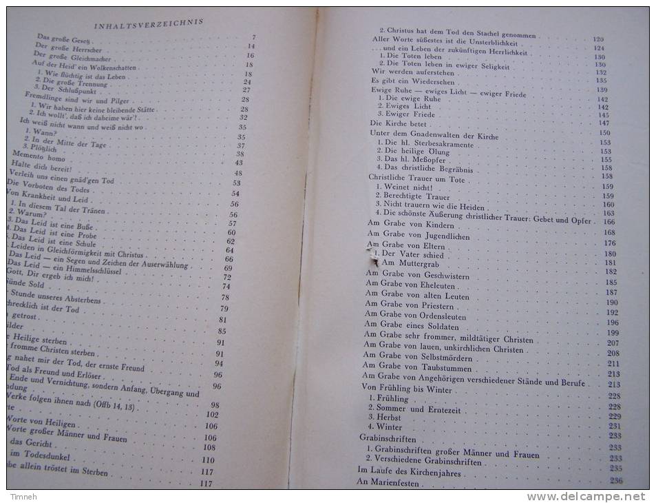 AM GRABE EIN HILFSBUCH FÜR GRABREDEN - ALPHONS MARIA RATHGEBER - 1950 ECHTER Verlag - Christianisme