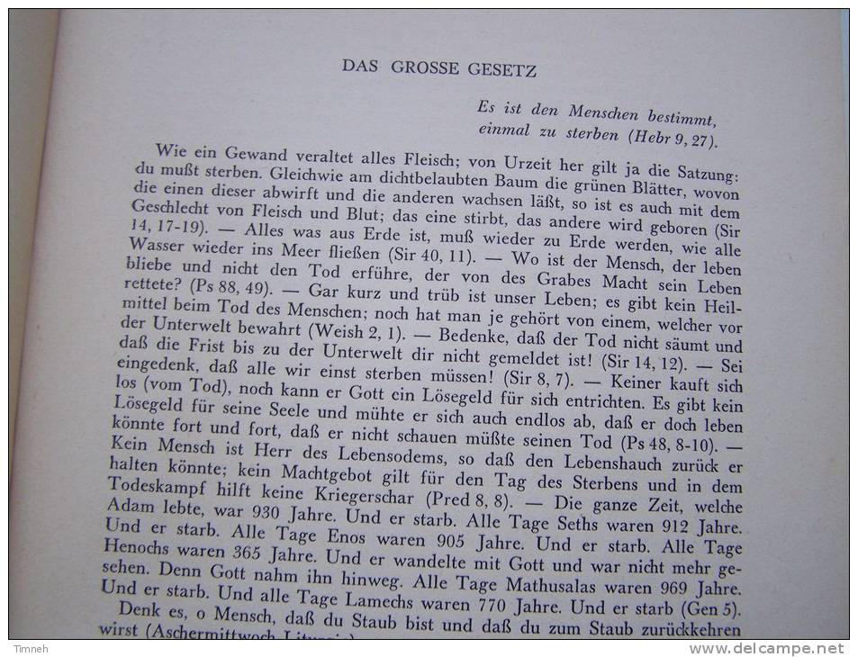 AM GRABE EIN HILFSBUCH FÜR GRABREDEN - ALPHONS MARIA RATHGEBER - 1950 ECHTER Verlag - Christianism