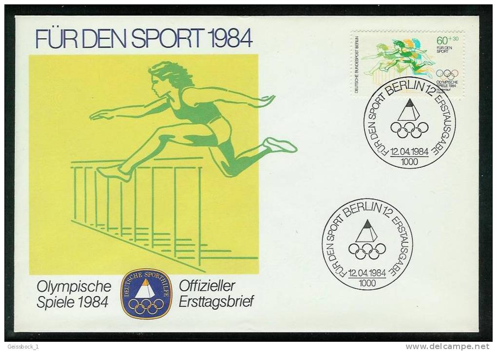 Berlin 1984: FDC Für Den Sport (A011) - 1981-1990