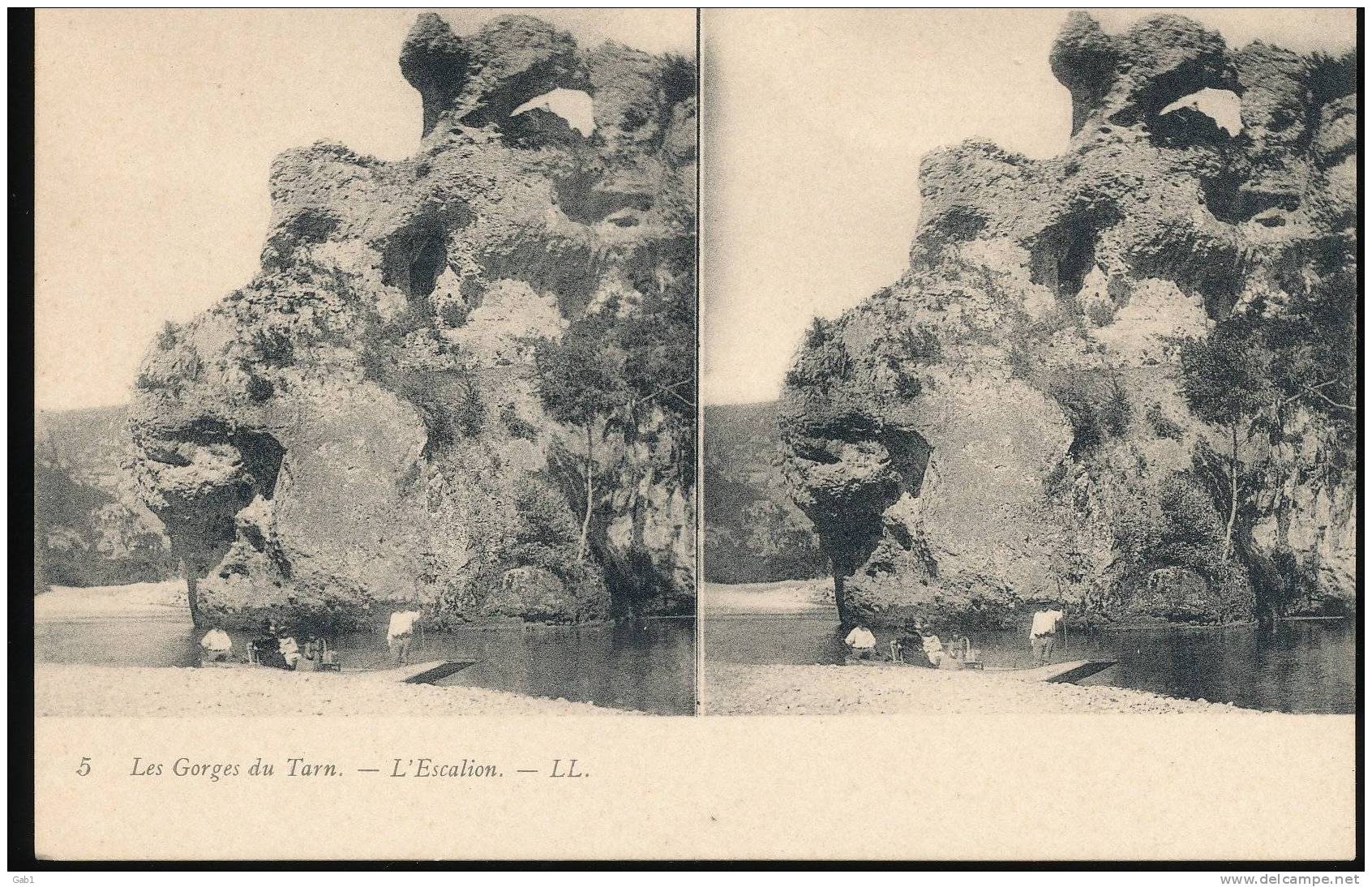 Les Gorges Du Tarn --- L´Escalion - Stereoscope Cards