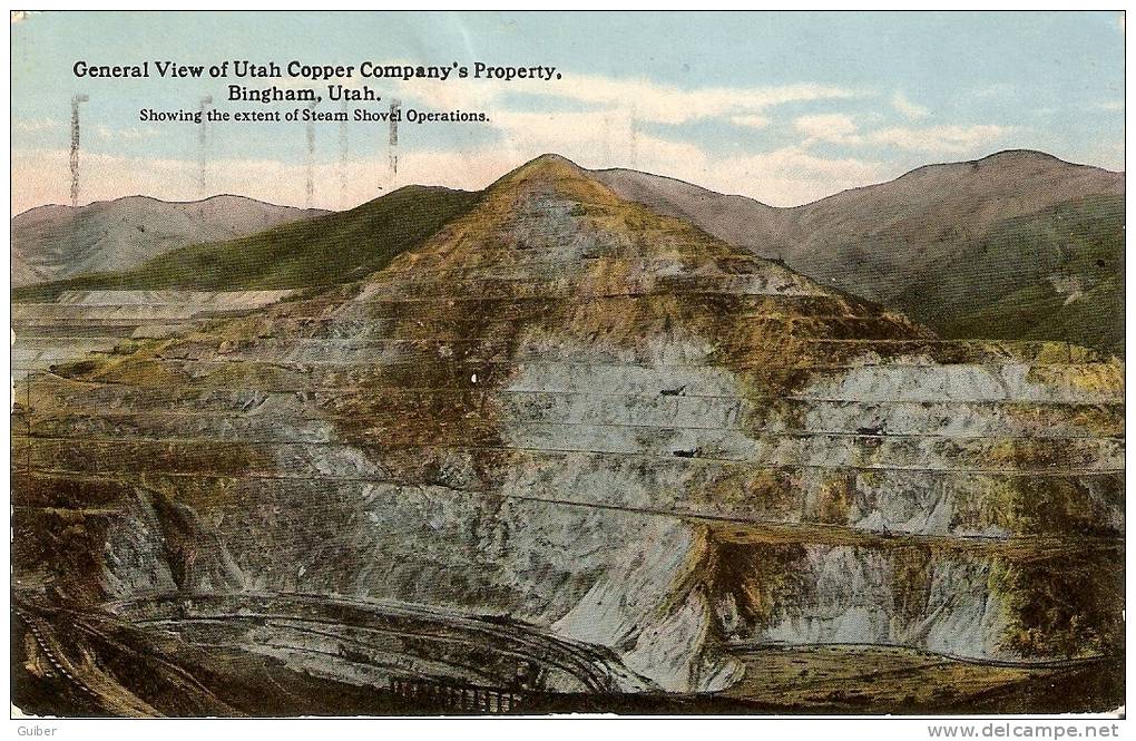General View Of Utah Copper Company S Property Bingham Utah - Autres & Non Classés