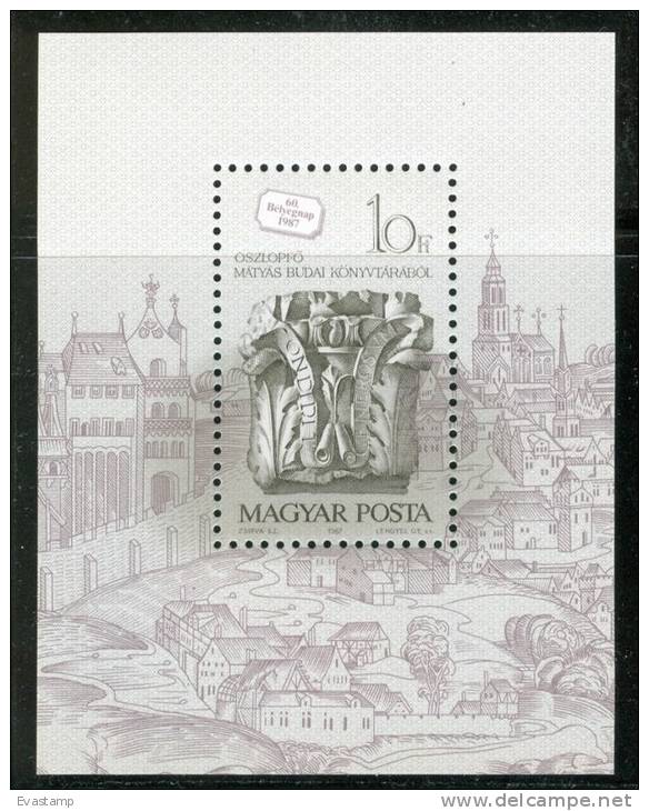 HUNGARY-1987.Souvenir Sheet - 60th Stampday MNH!! - Neufs