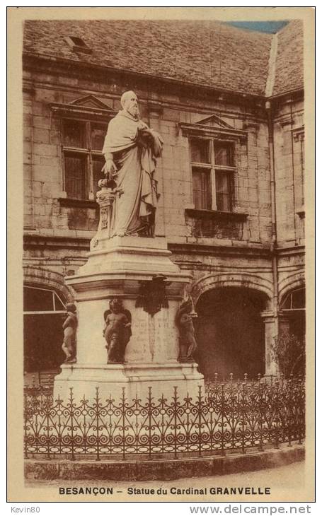 25 BESANCON Statue Du Cardinal Granvelle - Besancon