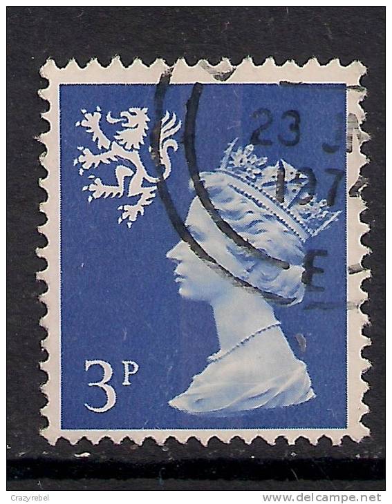 SCOTLAND GB 1974  3p USED BLUE STAMP SG S16 (F12) - Ecosse