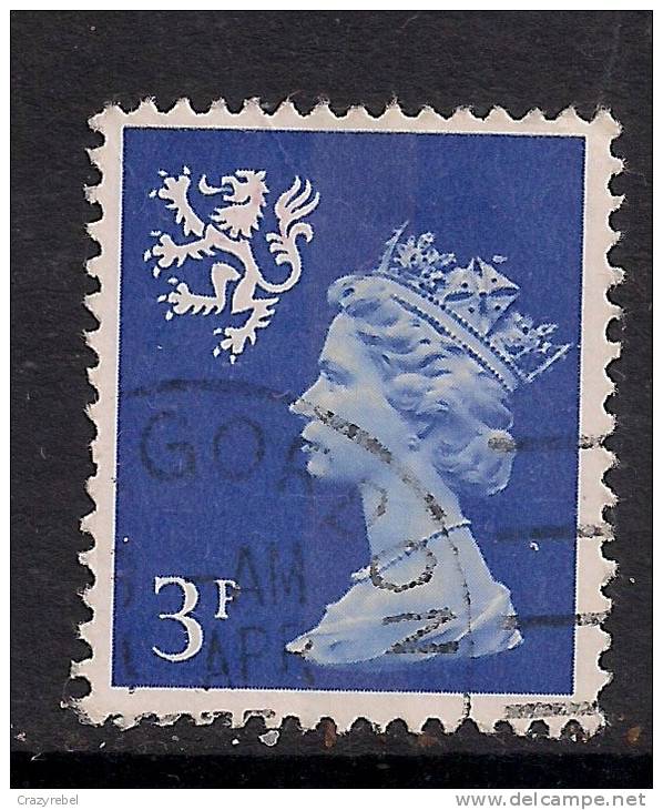 SCOTLAND GB 1974  3p USED BLUE STAMP SG S16 (F14) - Scotland