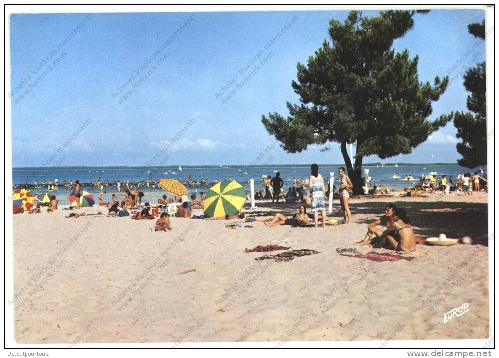 Etang De CARCANS HOURTIN Gironde 33 : La Plage De Maubuisson Et Ses Baigneuses - Carcans