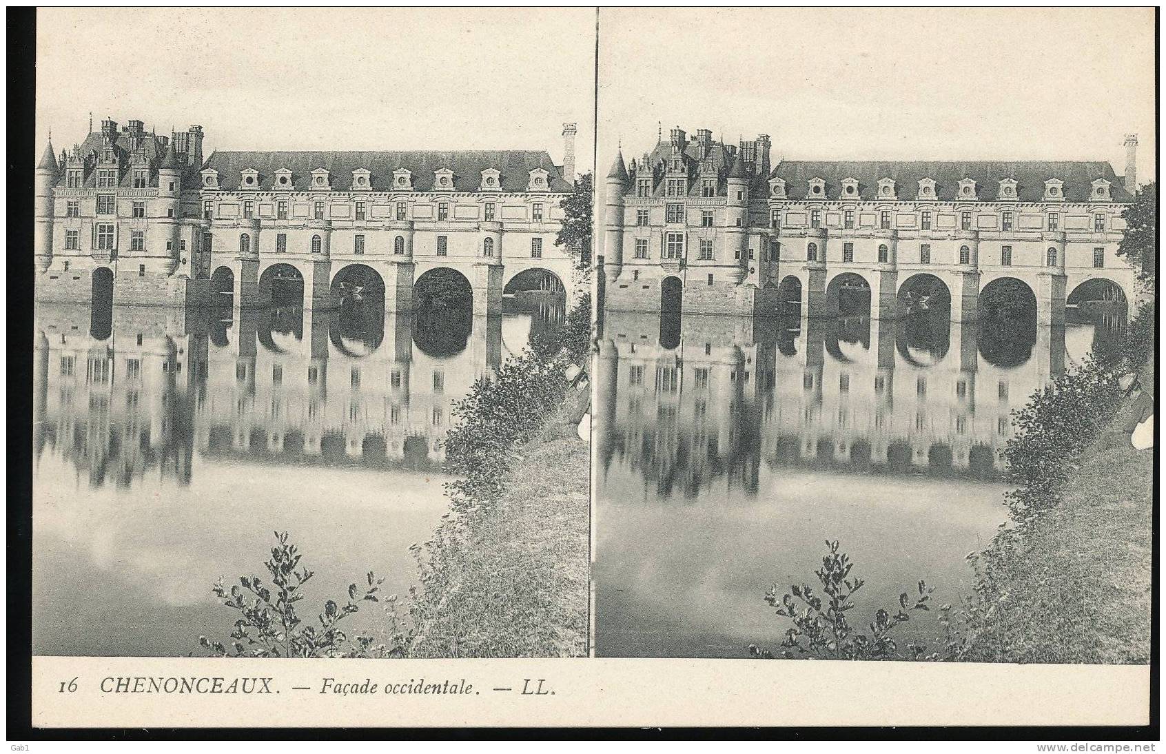 Les Bords De La Loire --- Chenonceaux --- Facade Occidentale - Stereoscope Cards