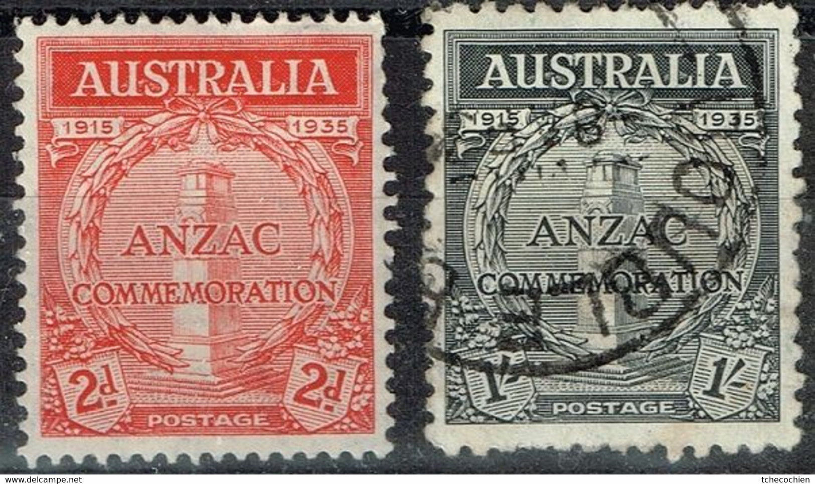 Australie - 1935 - Y&T N° 100* Et 101 Oblitéré - Nuevos