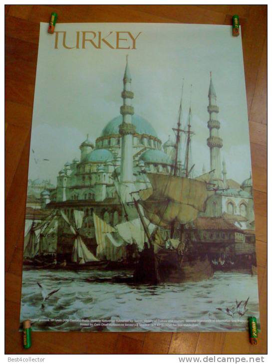 @@@ TURKEY POSTER-Istanbul Gravure,J.F.Lewis,19th Century-68x48cm-1984 - Posters