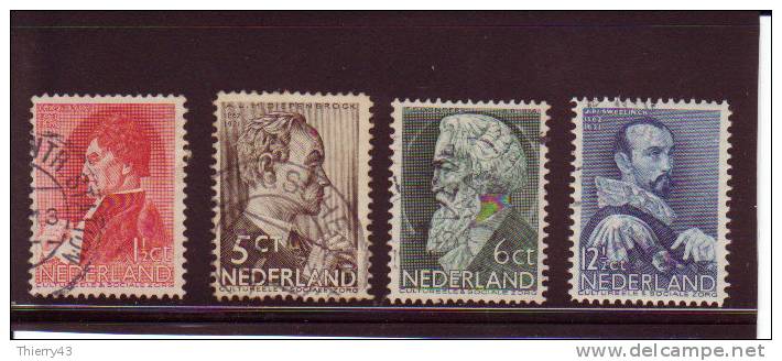 Nederland 1935 - Summerstamps, Famous Persons, Set Of 4  NVPH 274-77  Mi. 282-85  Used - Non Classés