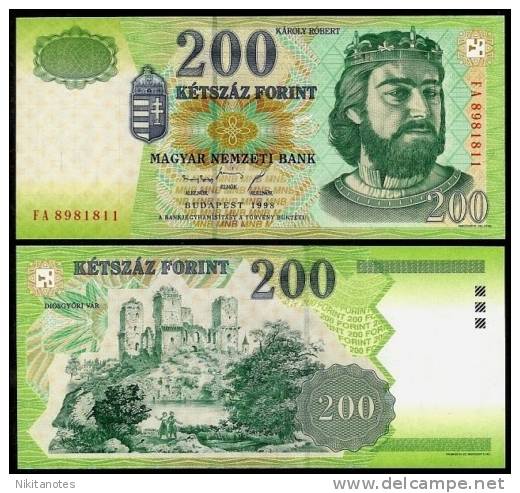 HUNGARY NOTE 200 FORINT 1998 P 178 UNC - Ungheria