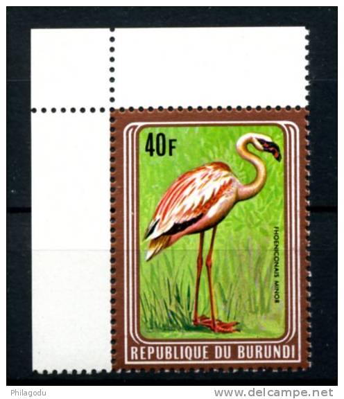 Oiseau Cadre Brun   838.D**   Pink Flamingo Bird  Reprint With Other Frame Full Colored - Ongebruikt