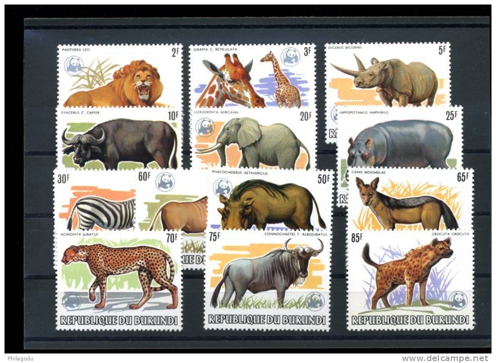 892/904**       Rare Série Surchargée WWF    Cote 1000 Euros - Unused Stamps