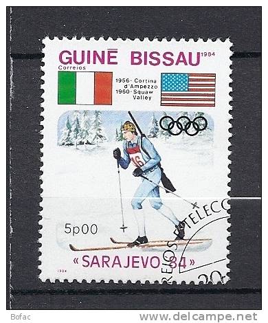 255  (OBL)   Y   &amp;  T   (biathlon Jeux Olympiques Sarajévo 1984)     "GUINEE-BISSEAU" - Invierno 1984: Sarajevo