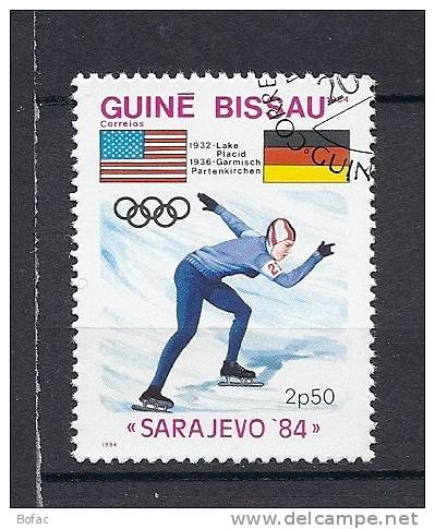253  (OBL)   Y   &amp;  T   (patinage De Vitesse Sur Glace Jeux Olympiques Sarajévo 1984)     "GUINEE-BISSEAU" - Winter 1984: Sarajevo