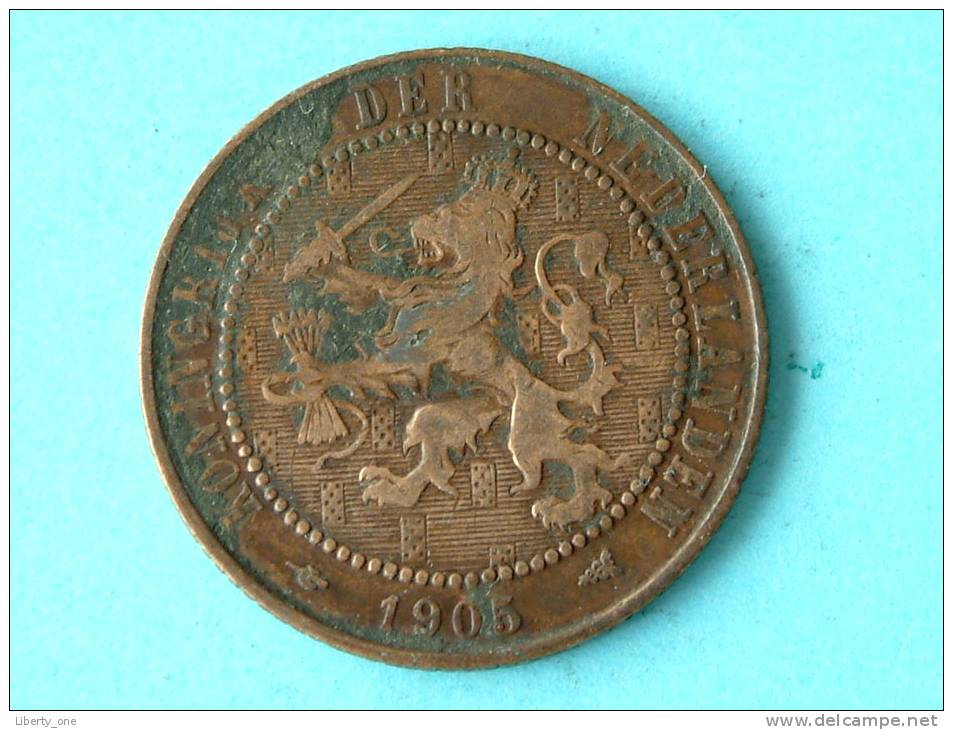 1905 - 2 1/2 CENT / KM 134 ( For Grade, Please See Photo ) !! - 2.5 Centavos