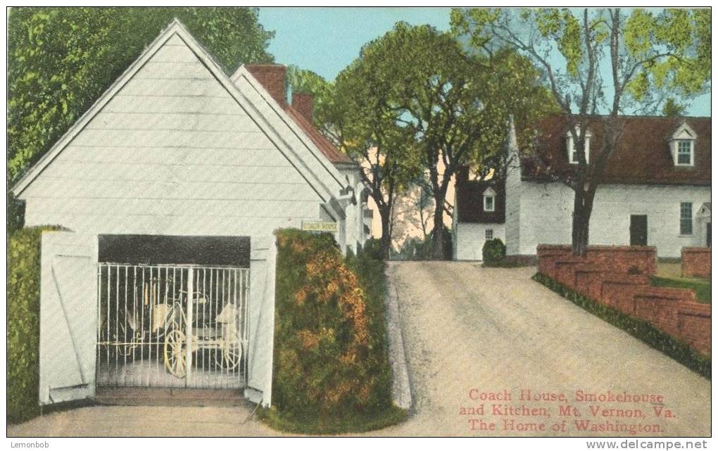 USA – United States – The Coach House, Smoke House, Mt. Vernon, VA, Early 1900s Unused Postcard [P5850] - Other & Unclassified
