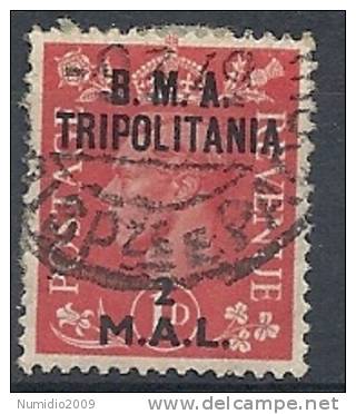 1948 OCC. INGLESE TRIPOLITANIA BMA USATO 2 M - RR9041-2 - Tripolitania