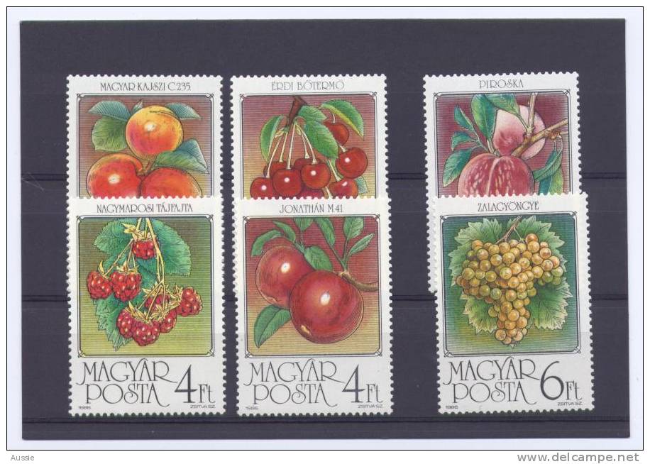 Hongarije Hongrie 1986 Yvertnr. 3058-63 *** MNH Flore Fruit Cote 6,50 Euro - Nuevos
