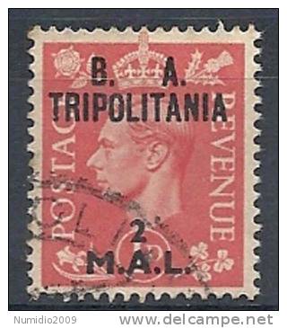 1950 OCC. INGLESE TRIPOLITANIA BA USATO 2 M - RR9045-8 - Tripolitaine