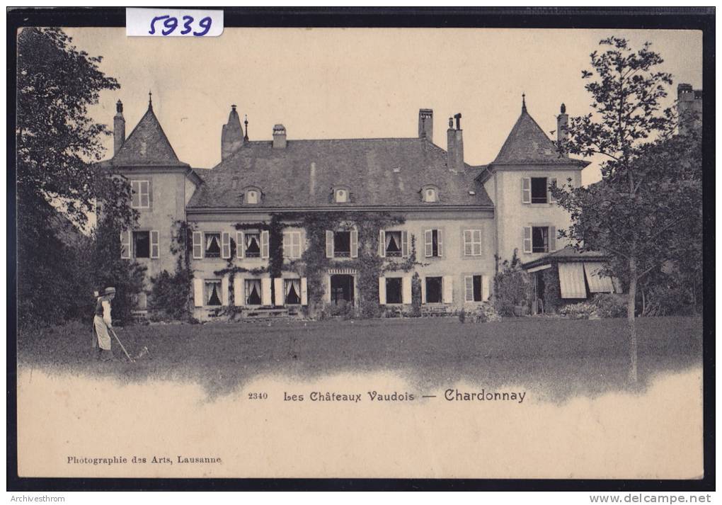 Chardonnay Vers Pampigny ; Le Château; Plis En Haut (scans)  (5939) - Pampigny