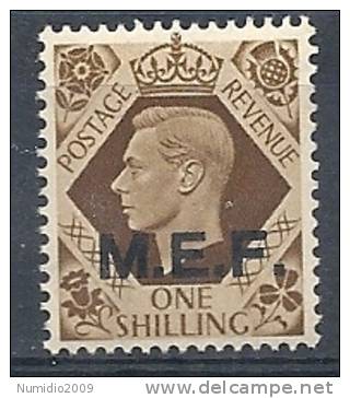 1943-47 OCC. INGLESE MEF 1 S MNH ** - RR9052 - British Occ. MEF