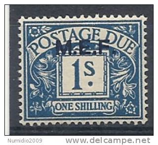 1942 OCC. INGLESE MEF SEGNATASSE 1 S MNH ** - RR9052 - Britische Bes. MeF