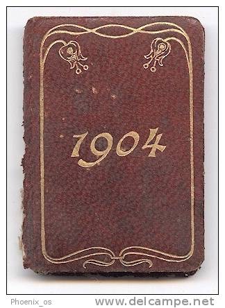 HUNGARY - Calendar Miniature, 1904. Format 4,5 X 3,5 Cm, Complet - Tamaño Pequeño : 1901-20