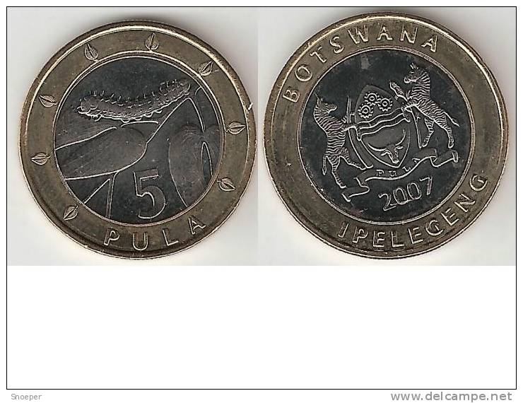 Botswana 5 Pula 2007 Km 30  Unc !!!  * - Botswana