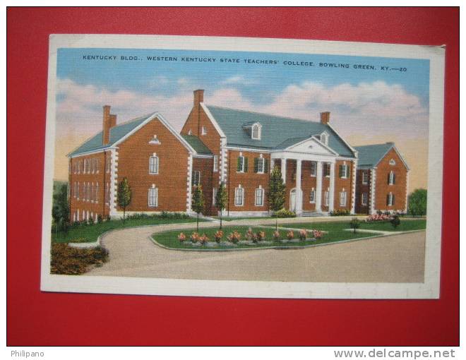 Kentucky > Bowling Green  Western Ky State Teachers College       1936 Cancel   ===  === Ref 261 - Bowling Green