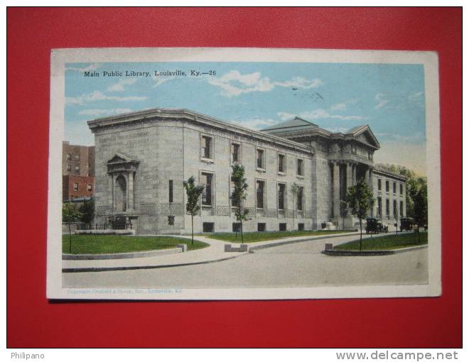 - Kentucky > Louisville --Main Public Library    1932 Cancel===  === Ref 261 - Louisville