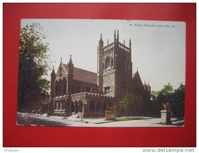 - Kentucky > Louisville --St Pauls Church     1909 Cancel ===  === Ref 261 - Louisville
