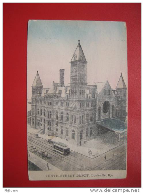 - Kentucky > Louisville --10th Street Depot      1909 Cancel ===  === Ref 261 - Louisville