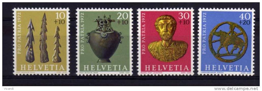 Switzerland - 1972 - Pro Patria - MNH - Unused Stamps