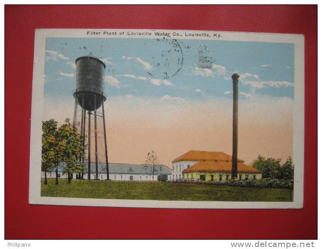 - Kentucky > Louisville --Filter Plant  Of Louisville Water CO.   1928   Cancel ===  === Ref 262 - Louisville