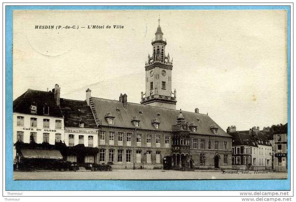 62  -  HESDIN  -  L´ Hotel De Ville -  1938  -  BELLE  CARTE  - - Hesdin