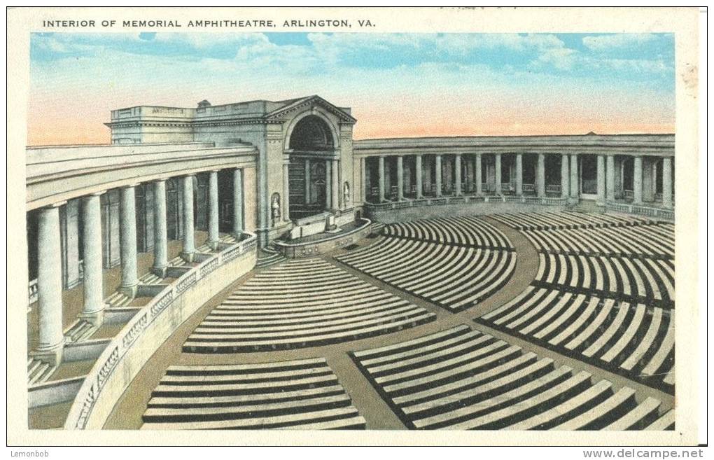USA – United States – Interior Of Memorial Amphitheatre, Arlington, VA, 1920s Unused Postcard [P5855] - Arlington