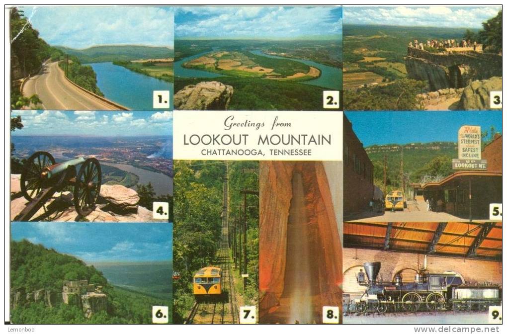 USA – United States – Greetings From Lookout Mountain, Chattanooga, Tennessee, Unused Postcard [P5863] - Chattanooga