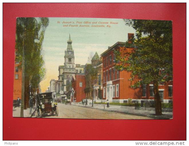 - Kentucky > Louisville -  St Josephs , Post Office Custom House Fourth Avenue   Ca 1910     === Ref 262 - Louisville