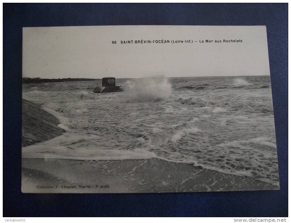 CP ....ST BREVIN LES PINS..LA MER AUX ROCHELETS..CACHET TH.CHAIGNON..PHARMACIEN..ST BREVIN..1916 - Saint-Brevin-les-Pins